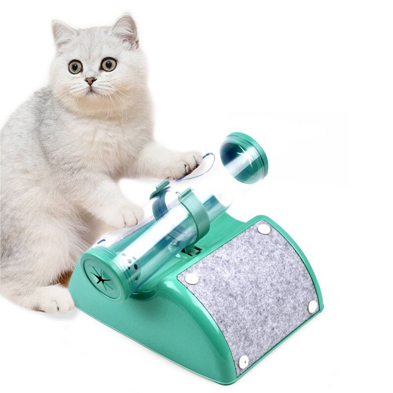 Jouet pour chat 3 en 1 : tube d'alimentation astronomique, jouet à griffer, balle interactive pour chatons
