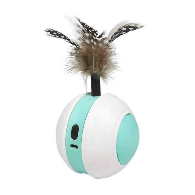 Jouet interactif intelligent pour chat, avec lumière LED et balle auto-rotative. Jouet pour chat activé par le mouvement.