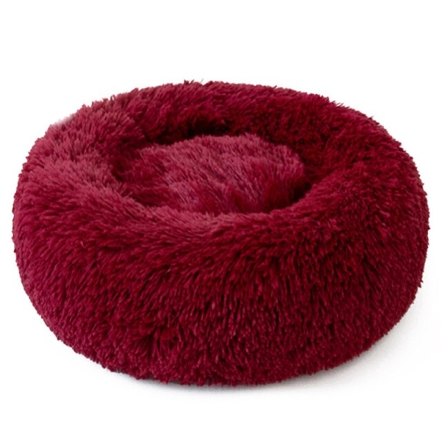 Panier rond pour chat, nid douillet et chaud pour chat, coussin moelleux et long.